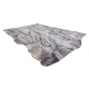 Alfombra TINE 75417A Roca, piedra - moderno, forma irregular crema / gris