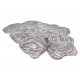Tappeto TINE 75426A Albero Legna - moderno, forma irregolare crema / grigio