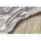 Moderný koberec TINE 75426A Peň stromu, nepravidelný tvar, krémová sivá