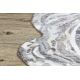 Carpet TINE 75426A Tree wood - modern, irregular shape cream / grey