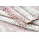 Килим EKO SIZAL BOHO MOROC алмази 22297 бахромою - два рівні флісу рожевий / крем, перероблений килим