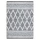 Dywan MOROC Romby 22297 Ekologiczny, EKO SIZAL frędzle - dwa poziomy runa szary / krem, dywan z bawełny recyklingowanej