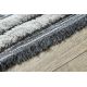 Paklājs MOROC Rombi 22297 Ekoloģisks, EKO SIZAL bārkstiņas - divi vilnas līmeņi pelēks / krēms, pārstrādātas kokvilnas paklājsj