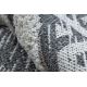 Fonott Sizal szőnyeg boho MOROC gyémánt 22297 rojt - két szintű gyapjú szürke / krém, újrahasznosított szőnyeg