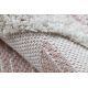 Carpet ECO SISAL Boho MOROC Diamonds 22312 fringe - two levels of fleece pink / cream, recycled carpet