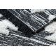 Килим EKO SIZAL BOHO MOROC зигзаг 22319 бахромою - два рівні флісу сірий / крем, перероблений килим