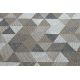 Ekologický koberec CASA, EKO SISAL Boho Trojúhelníky 2816, krémový, tmavo šedo hnědý, recyklovatelná bavlna bavlna