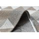 Килим CASA EKO SIZAL BOHO Трикутники 2816 крем / taupe, перероблений килим