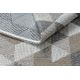 Ekologický koberec CASA, EKO SISAL Boho Trojúhelníky 2816, krémový, tmavo šedo hnědý, recyklovatelná bavlna bavlna