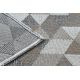 Carpet CASA, ECO SISAL Boho Triangles 2816 cream / taupe, recycled carpet
