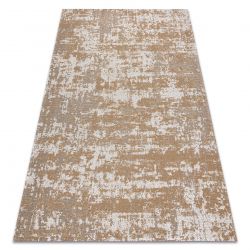 Fonott Sizal CASA Eco szőnyeg boho vintage 2809 krém / sárga, újrahasznosított szőnyeg