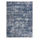 Tapis CASA ECO SIZAL BOHO vintage 2809 gris / bleu foncé, tapis en coton recyclé
