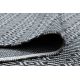 Tappeto CASA ECO SIZAL BOHO Occhielli 22075 nero / grigio, tappeto in cotone riciclato