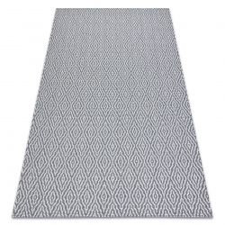 Alfombra CASA ECO sisal BOHO Diamantes 22084 antracita / crema, alfombra reciclada