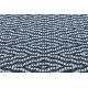 Ekologický koberec CASA, EKO SISAL Boho, Diamanty 22084 tmavě modrá / krémový, recyklovatelná bavlna bavlna