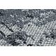 Tapijt CASA Ecologisch , EKO SISAL Boho gewreven , vintage 2809 grijskleuring / anthracytkleuring, gemaakt van gerecycled katoen
