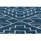 Sisal tapijt SISAL SION Geometrisch, Ruit 21778 plat te weven blauw / ecru