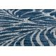 Sisal tapijt SISAL SION Bladje 22151 plat te weven ecru / blauw