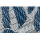 Килим SIZAL SION Листа 22151 плоски тъкани ecru / тъмно синьо