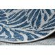 Carpet SISAL SION Leaves 22151 Flat woven ecru / navy