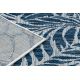 Sisal tapijt SISAL SION Bladje 22151 plat te weven ecru / blauw