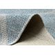 Fonott HOUSE sizal szőnyeg 40345 rács, lapos szövött, gyapjas hatású szürke / kék