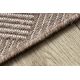 Kilimas HOUSE sizalio virvelės 40350 Rombai, plokščias audimas, vilnos efektas smėlio spalvos 