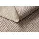 Carpet HOUSE SISAL 40350 Diamonds, Flat woven, woolish effect beige