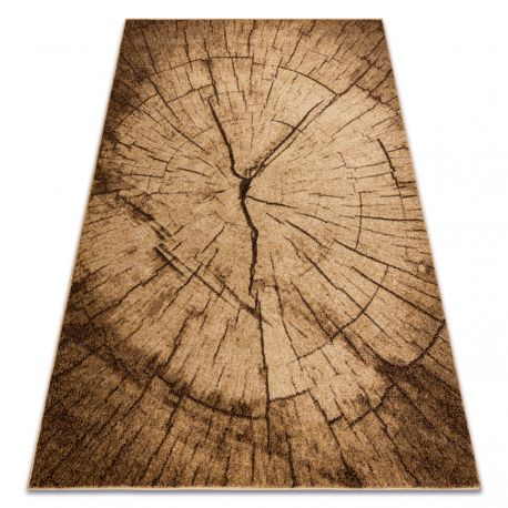 Teppich SILVER TRONKO Baum Holz - Nuss