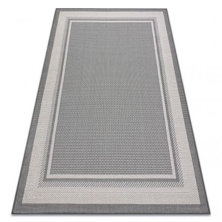 Carpet SISAL SISALO Frame 2891 anthracite / beige