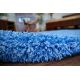 Carpet - wall-to-wall SHAGGY 5cm blue