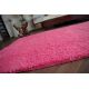 Tapete Passadeira SHAGGY 5cm cor de rosa 