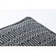 Puff QUADRAT poef 50 x 50 x 50 cm poefa Boho 22075 voetsteun, om te zitten zwart / helder grijskleuring