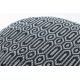 Pouffe CYLINDER 50 x 50 x 50 cm Boho 22075 footrest, for sitting black / light grey