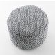 Pouffe CYLINDER 50 x 50 x 50 cm Boho 22084 footrest, for sitting anthracite / cream