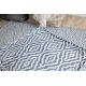 Puff RUUDUKUJULINE 50 x 50 x 50 cm pouffe Boho 22084 jalatugi, istuda tumesinine / koor