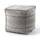 Pouffe SQUARE 50 x 50 x 50 cm Boho 2806 footrest, for sitting cream / taupe