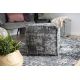 Pouffe SQUARE 50 x 50 x 50 cm Boho 2809 footrest, for sitting light grey / anthracite