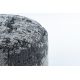 Puff CILINDER poef 50 x 50 x 50 cm poefa Boho 2809 voetsteun, om te zitten helder grijskleuring / anthracytkleuring