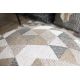 Dywan LIRA E1627 Trójkąty geometryczny, strukturalny, nowoczesny, glamour - szary