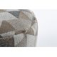 Πουφ ΚΥΛΙΝΔΡΟΣ 50 x 50 x 50 cm Μπόχο 2816 υποπόδιο, για κάθισμα κρέμα / ταουπέ