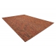 Modern FISY Teppich SISAL 20774 Quadrate, melange rot