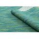 Moderno FISY alfombra sisal 20776 Zigzag, mezcla azul