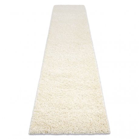 Carpet, Runner SOFFI shaggy 5cm cream - for the kitchen, corridor & hallway