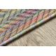 Fonott FISY modern sizal szőnyeg 20776 Cikcakk, melanj szivárvány színű 