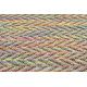 Fonott FISY modern sizal szőnyeg 20776 Cikcakk, melanj szivárvány színű 