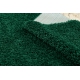 Tæppe SOFFI shaggy 5cm flaske grønt