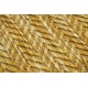 Moderno FISY tappeto SIZAL 20776 Zigzag, melange giallo