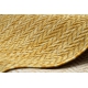 Moderno FISY tappeto SIZAL 20776 Zigzag, melange giallo