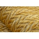 Moderno FISY alfombra sisal 20776 Zigzag, mezcla amarillo